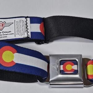 Buckle-Down Unisex Seatbelt Belt Colorado Flag